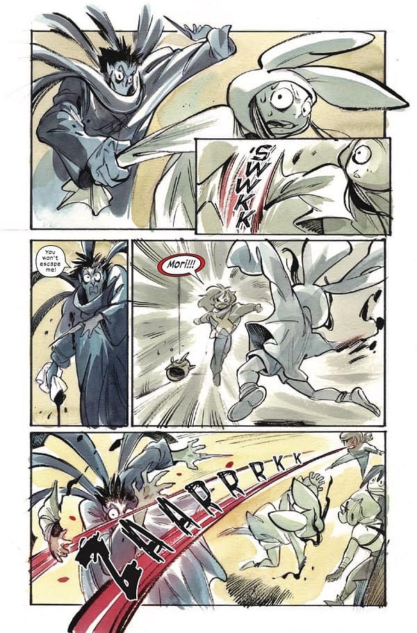Interior preview page from ULTIMATE X-MEN #18 PEACH MOMOKO COVER