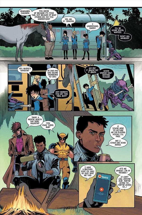 Interior preview page from UNCANNY X-MEN #20 DAVID MARQUEZ COVER