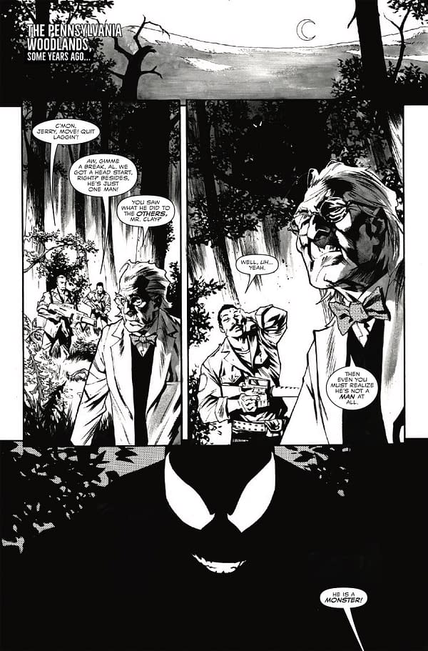 Interior preview page from VENOM: BLACK WHITE AND BLOOD #1 GREG CAPULLO COVER