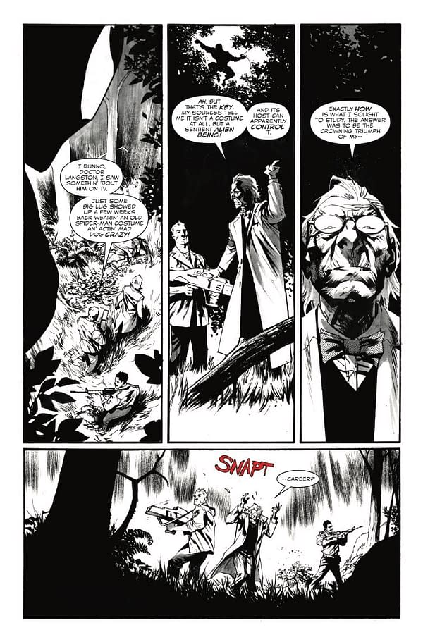 Interior preview page from VENOM: BLACK WHITE AND BLOOD #1 GREG CAPULLO COVER