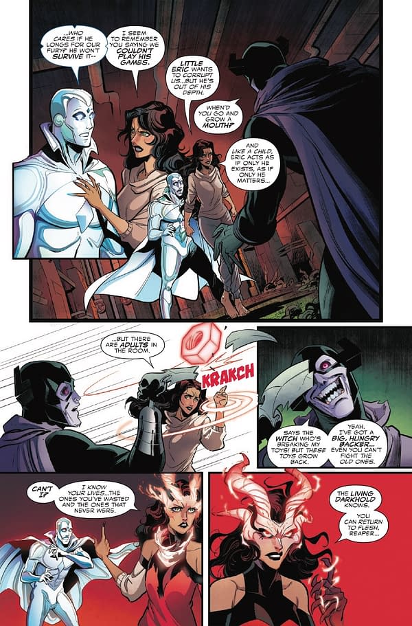Interior preview page from THE VISION AND THE SCARLET WITCH #4 RUSSELL DAUTERMAN COVER
