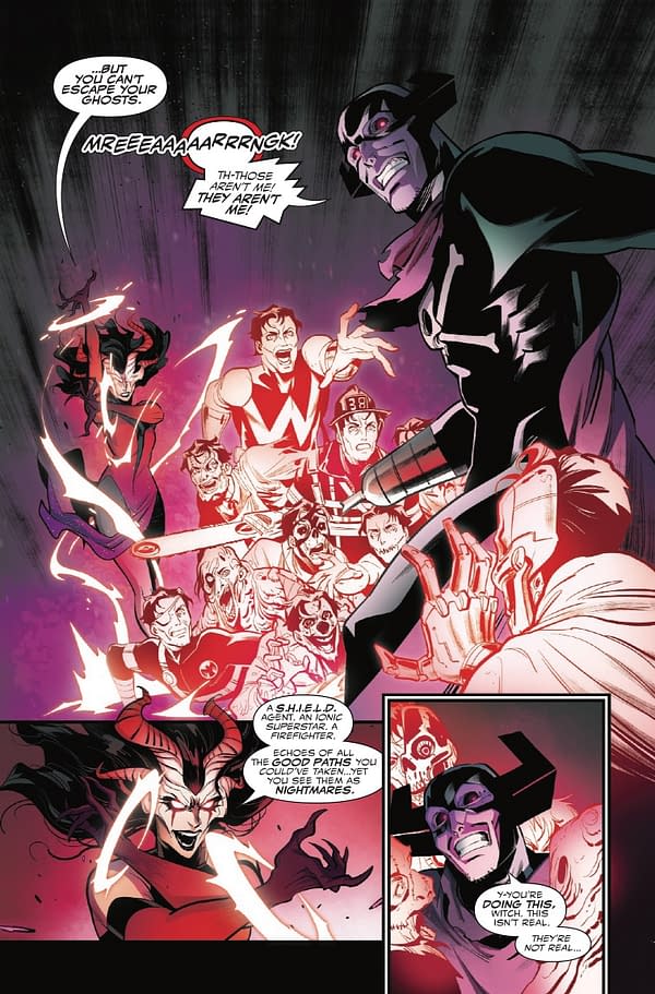 Interior preview page from THE VISION AND THE SCARLET WITCH #4 RUSSELL DAUTERMAN COVER