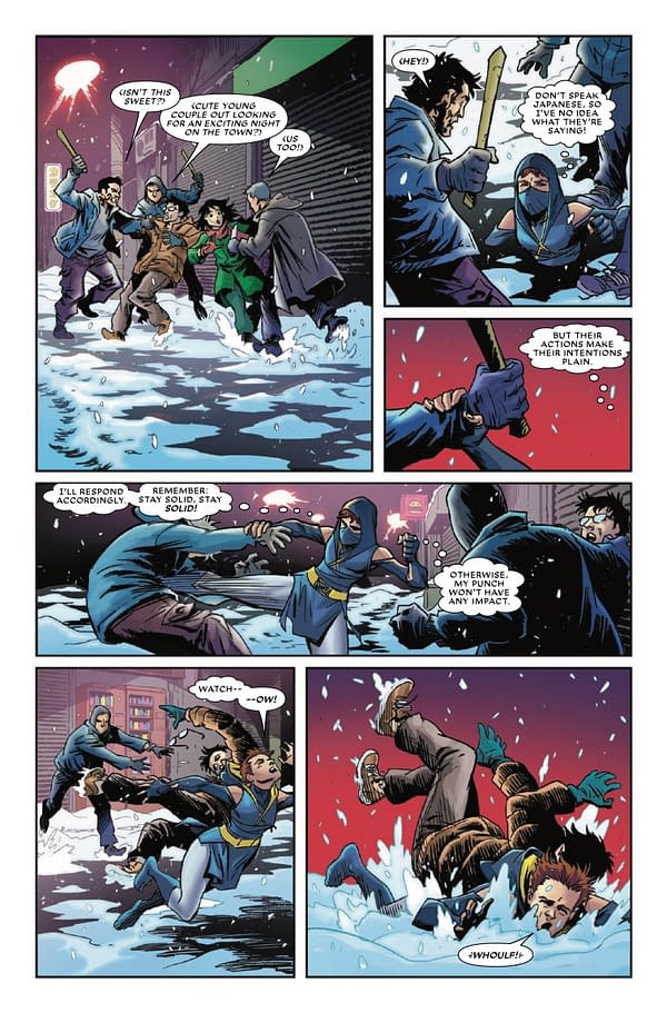 Interior preview page from WOLVERINE AND KITTY PRYDE #5 ALAN DAVIS COVER
