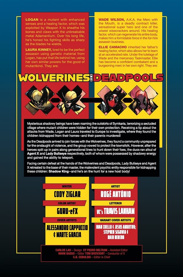 Interior preview page from WOLVERINE AND DEADPOOLS #2 ALESSANDRO CAPPUCCIO COVER