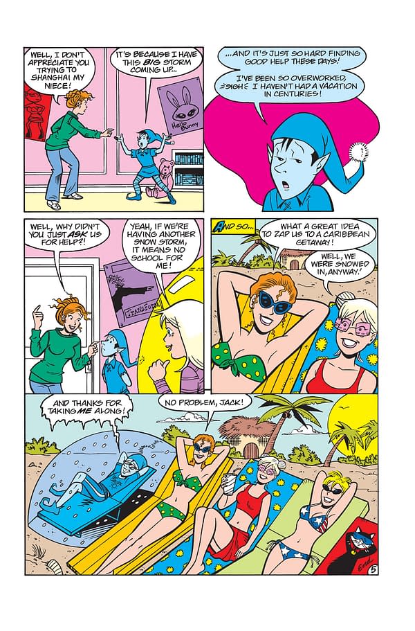 Interior preview page from Sabrina the Teenage Witch: Magic Unleashed