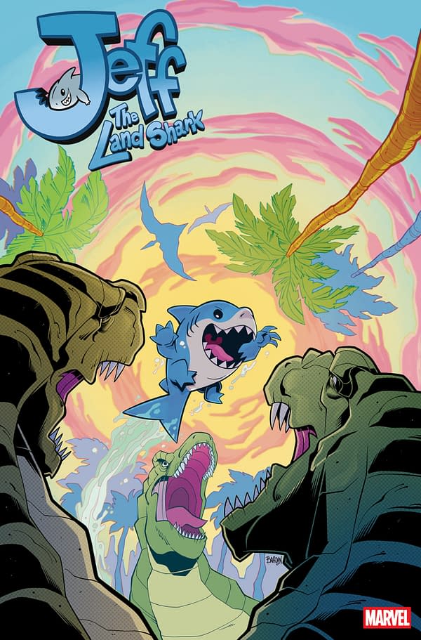 Cover image for JEFF THE LAND SHARK #4 DAVE BARDIN VARIANT