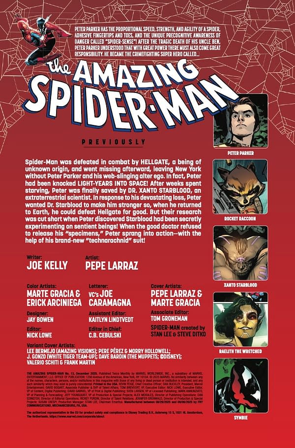 Interior preview page from AMAZING SPIDER-MAN #13 PEPE LARRAZ COVER