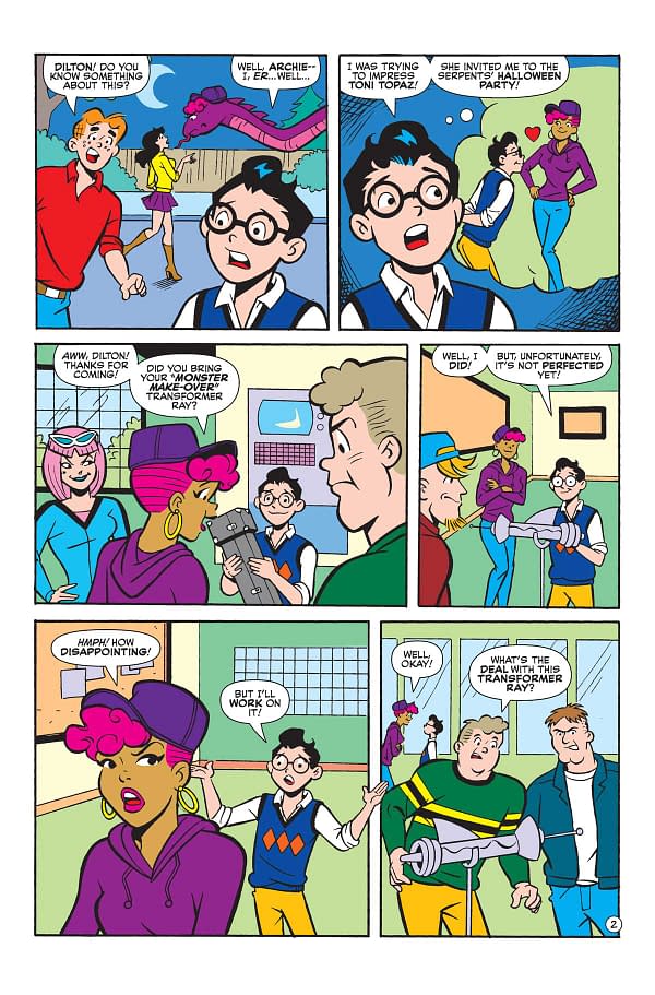 Interior preview page from Archie's Halloween Spectacular