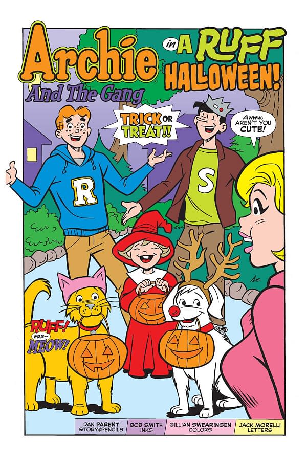Interior preview page from Archie's Halloween Spectacular