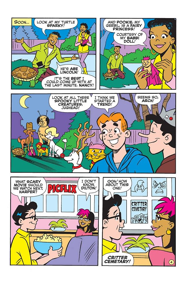 Interior preview page from Archie's Halloween Spectacular