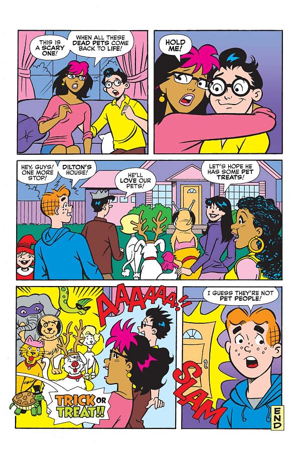 Interior preview page from Archie's Halloween Spectacular