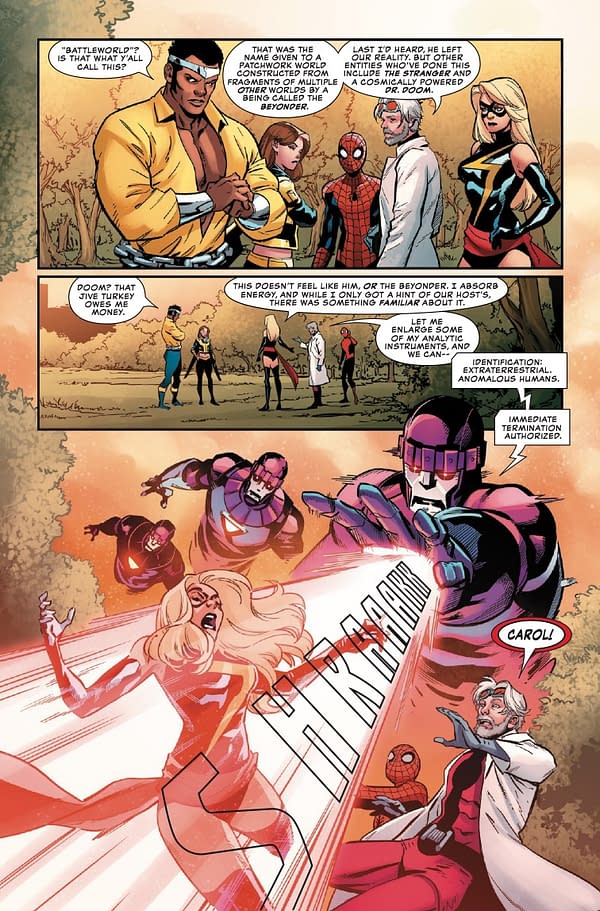 Interior preview page from BATTLEWORLD #1 LEINIL YU COVER