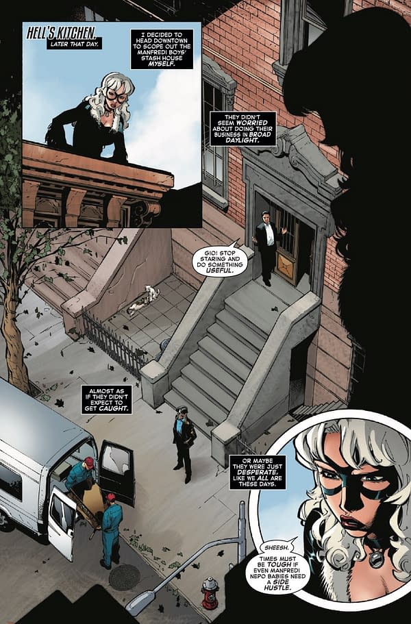 Interior preview page from BLACK CAT #2 ADAM HUGHES COVER