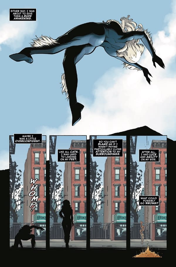 Interior preview page from BLACK CAT #2 ADAM HUGHES COVER