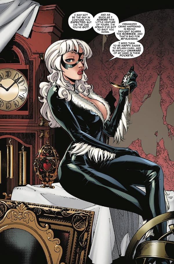 Interior preview page from BLACK CAT #2 ADAM HUGHES COVER