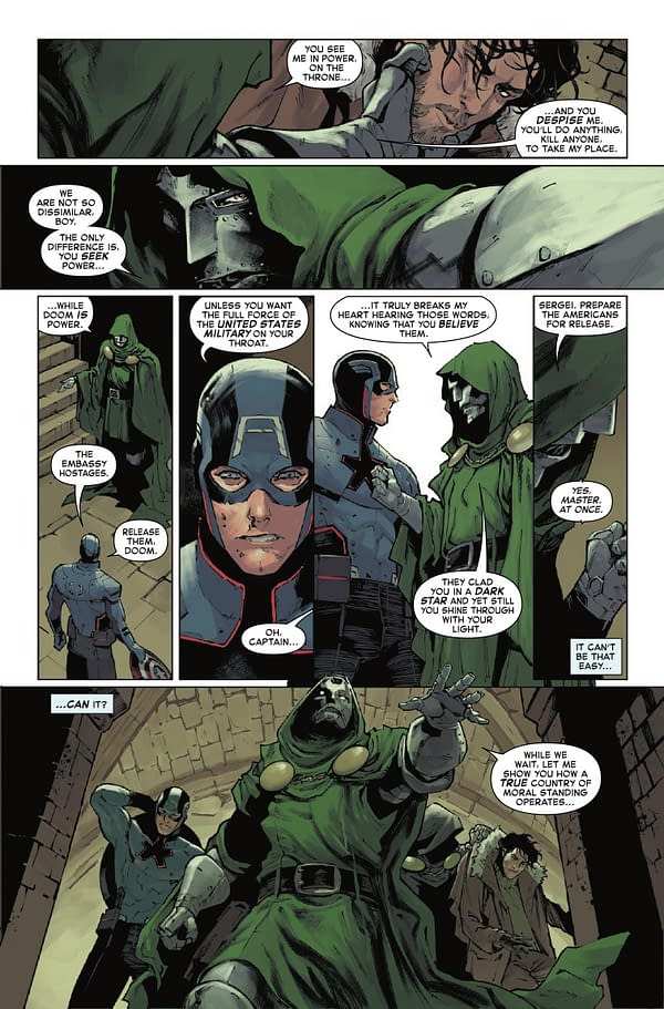 Interior preview page from CAPTAIN AMERICA #3 BEN HARVEY COVER
