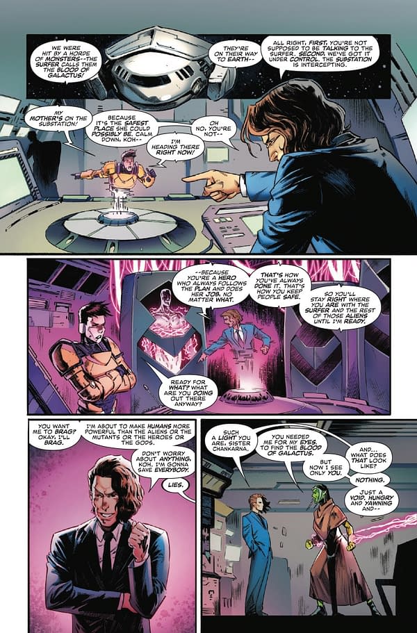 Interior preview page from DEATH OF THE SILVER SURFER #4 DIKE RUAN COVER