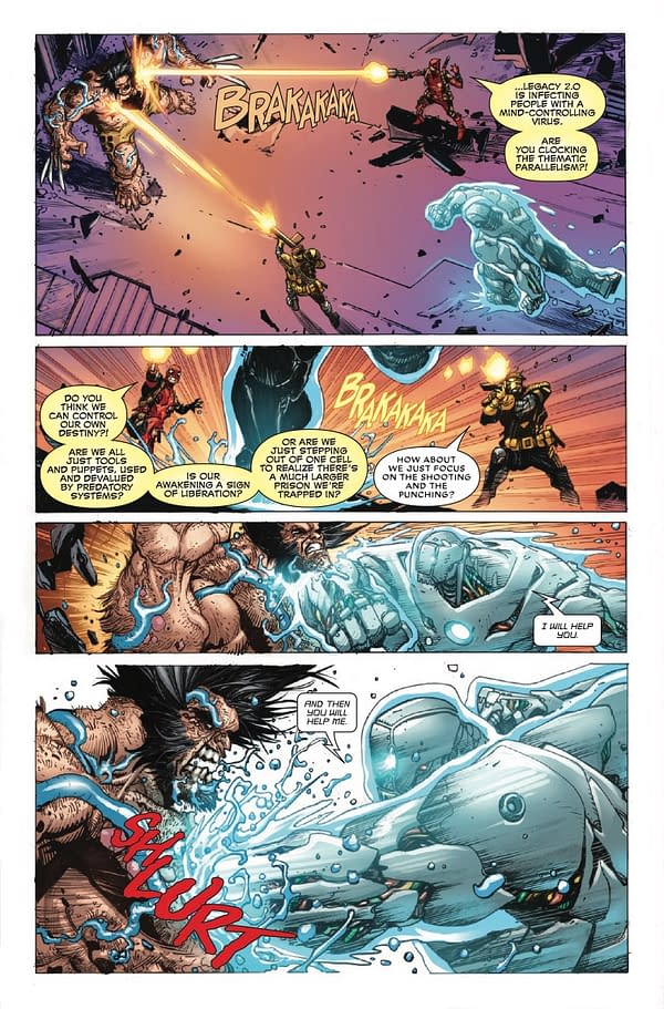 Interior preview page from DEADPOOL/WOLVERINE #10 JOSHUA CASSARA COVER