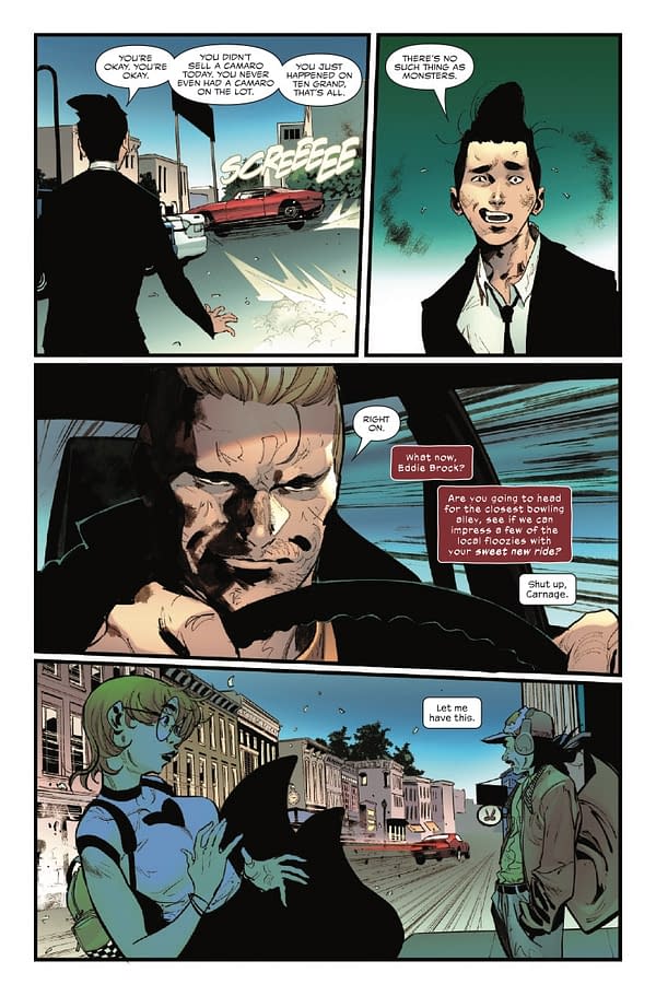 Interior preview page from EDDIE BROCK: CARNAGE #8 JESUS SAIZ COVER