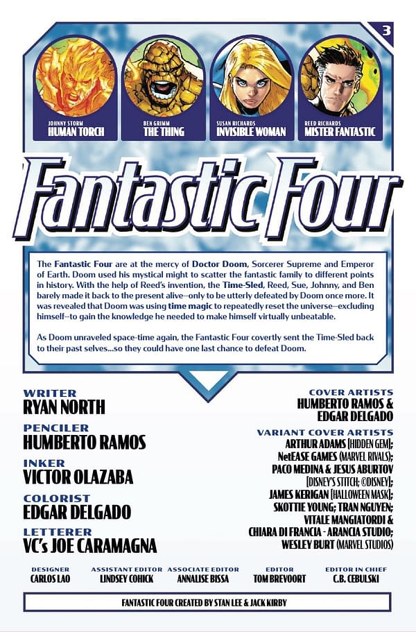 Interior preview page from FANTASTIC FOUR #3 HUMBERTO RAMOS COVER