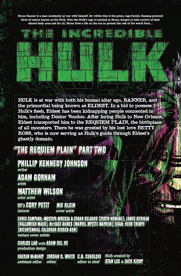 Interior preview page from INCREDIBLE HULK #29 NIC KLEIN COVER
