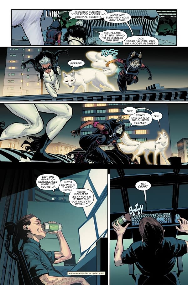 Interior preview page from MILES MORALES: SPIDER-MAN #38 FEDERICO VICENTINI COVER