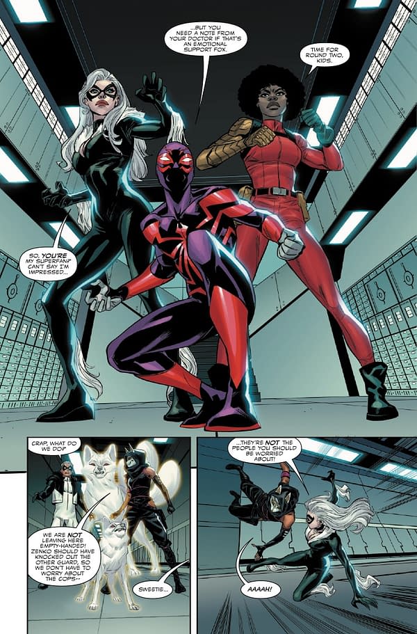 Interior preview page from MILES MORALES: SPIDER-MAN #38 FEDERICO VICENTINI COVER