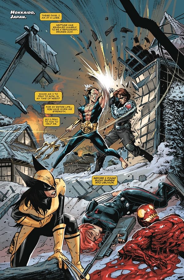 Interior preview page from NEW AVENGERS #4 STEPHEN SEGOVIA COVER