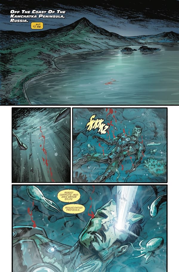 Interior preview page from NEW AVENGERS #4 STEPHEN SEGOVIA COVER