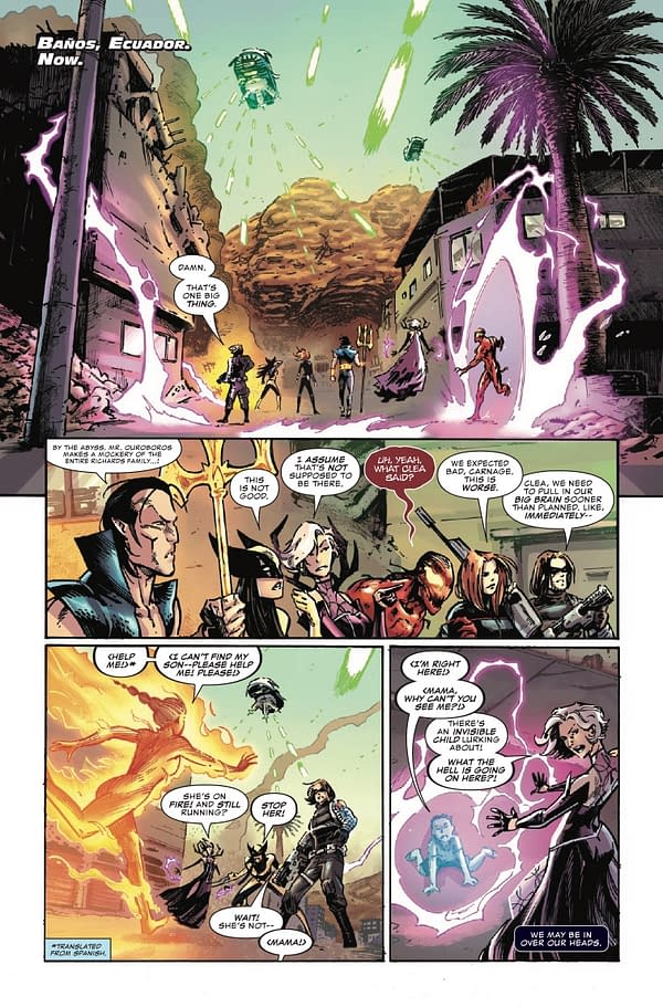 Interior preview page from NEW AVENGERS #5 STEPHEN SEGOVIA COVER