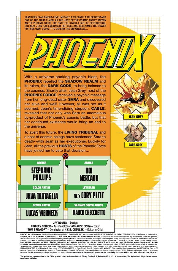 Interior preview page from PHOENIX #15 LUCAS WERNECK COVER