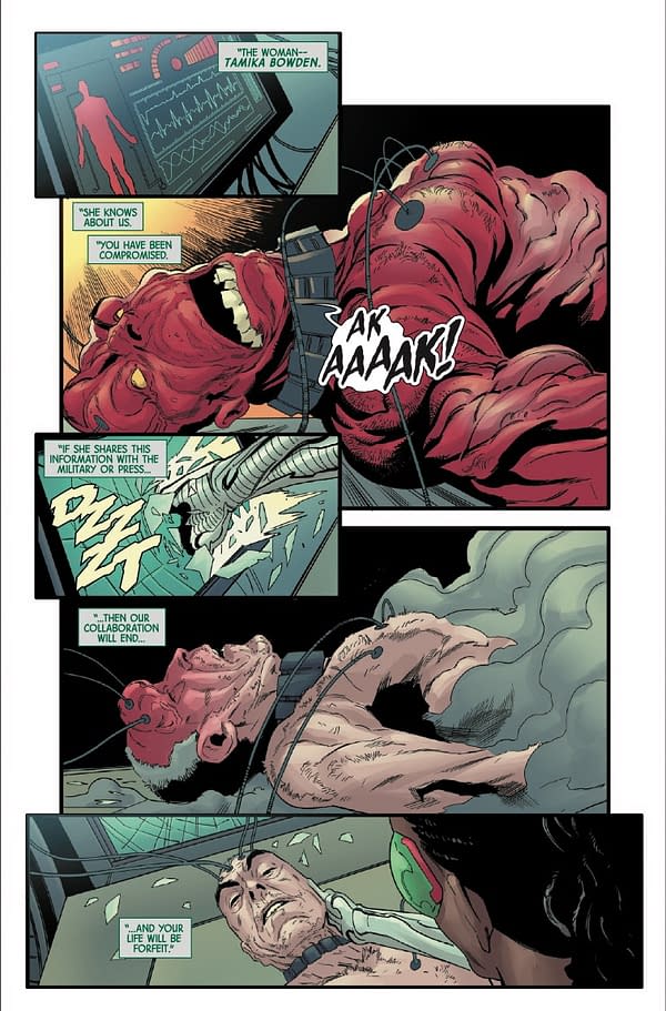 Interior preview page from RED HULK #8 GEOFF SHAW COVER
