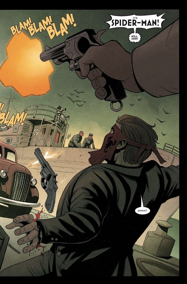 Interior preview page from SPIDER-MAN NOIR #1 SIMONE DI MEO COVER
