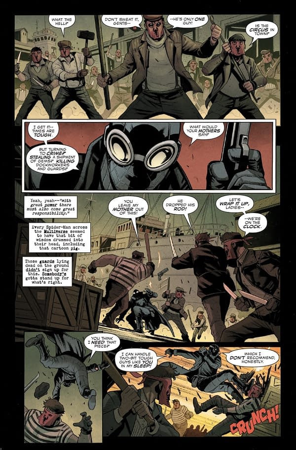 Interior preview page from SPIDER-MAN NOIR #1 SIMONE DI MEO COVER