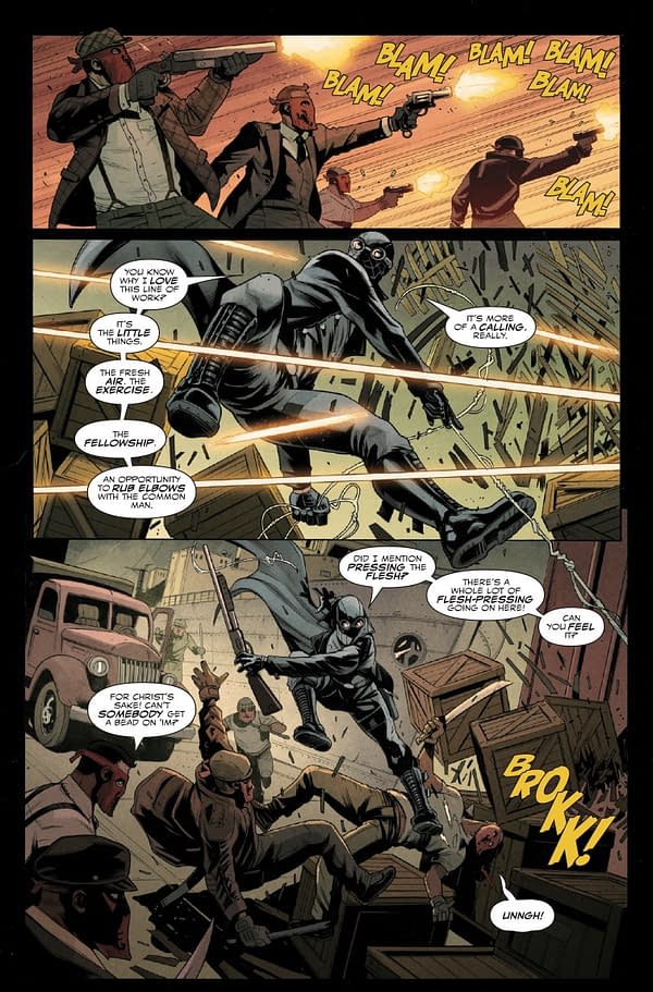 Interior preview page from SPIDER-MAN NOIR #1 SIMONE DI MEO COVER