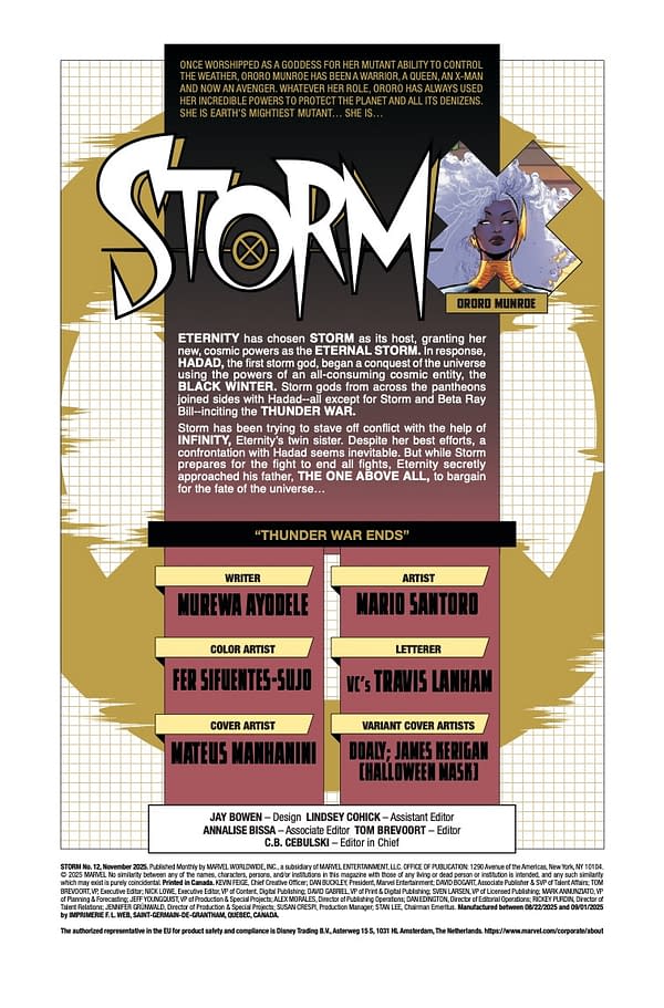 Interior preview page from STORM #12 MATEUS MANHANINI COVER