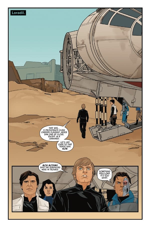 Interior preview page from STAR WARS #5 PHIL NOTO COVER