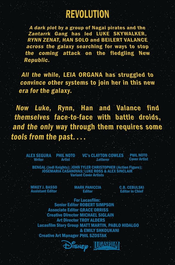 Interior preview page from STAR WARS #6 PHIL NOTO COVER