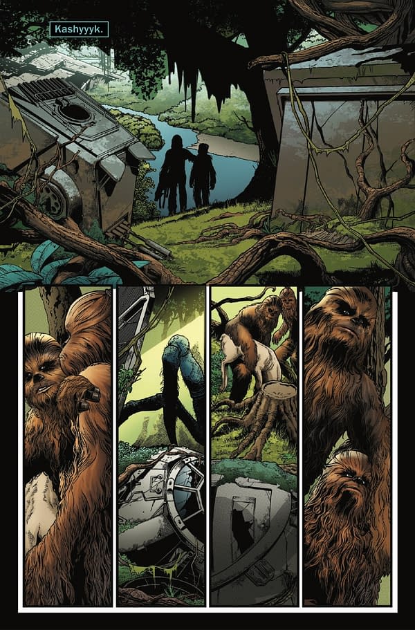 Interior preview page from STAR WARS: HAN SOLO - HUNT FOR THE FALCON #1 RAMON ROSANAS COVER