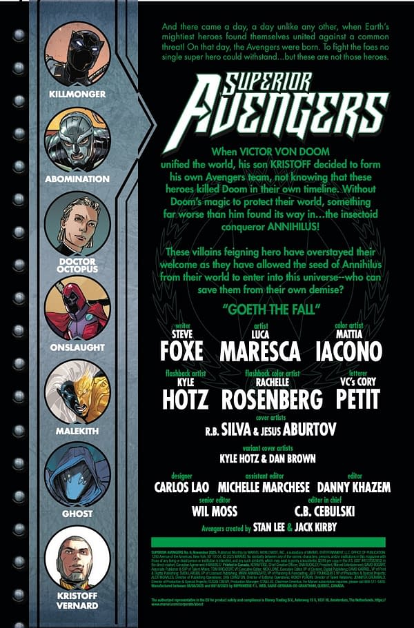 Interior preview page from SUPERIOR AVENGERS #6 R.B. SILVA COVER