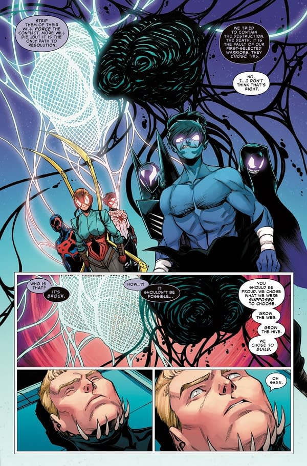 Interior preview page from SPIDER-VERSE VS. VENOMVERSE #5 LUCIANO VECCHIO COVER