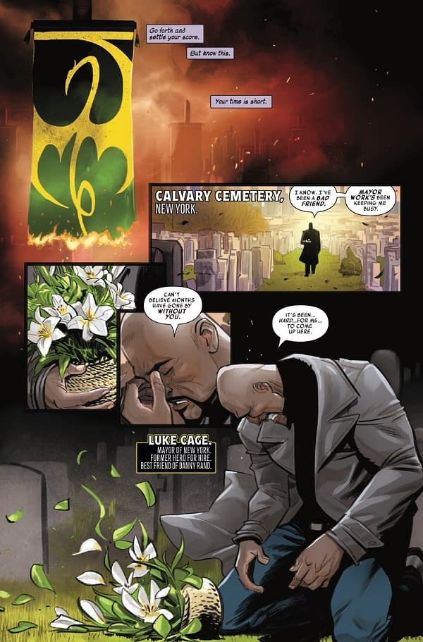 Interior preview page from UNDEAD IRON FIST #1 WHILCE PORTACIO COVER