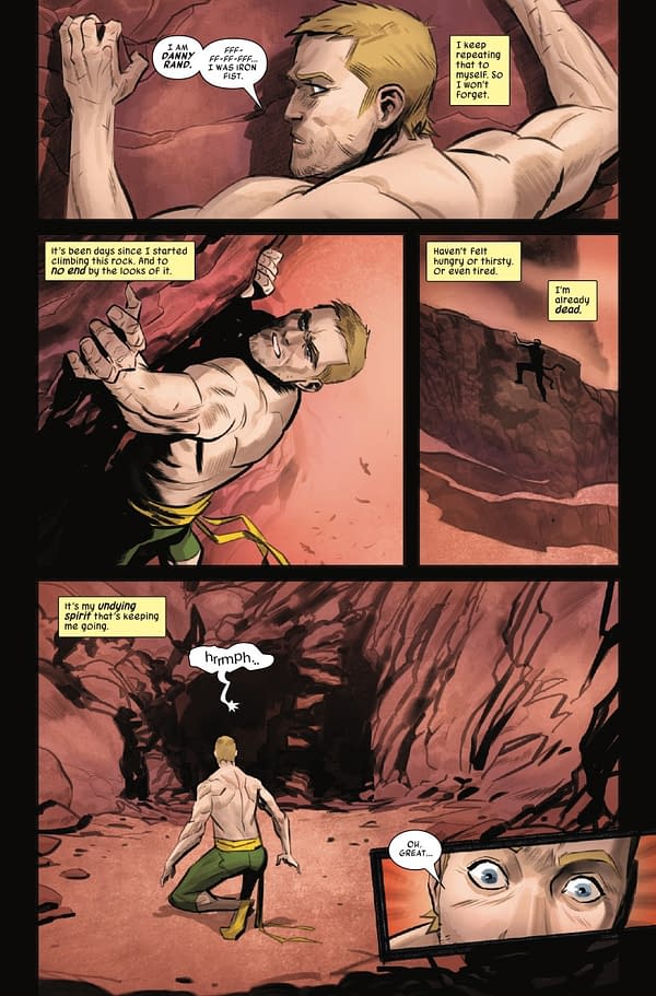 Interior preview page from UNDEAD IRON FIST #1 WHILCE PORTACIO COVER