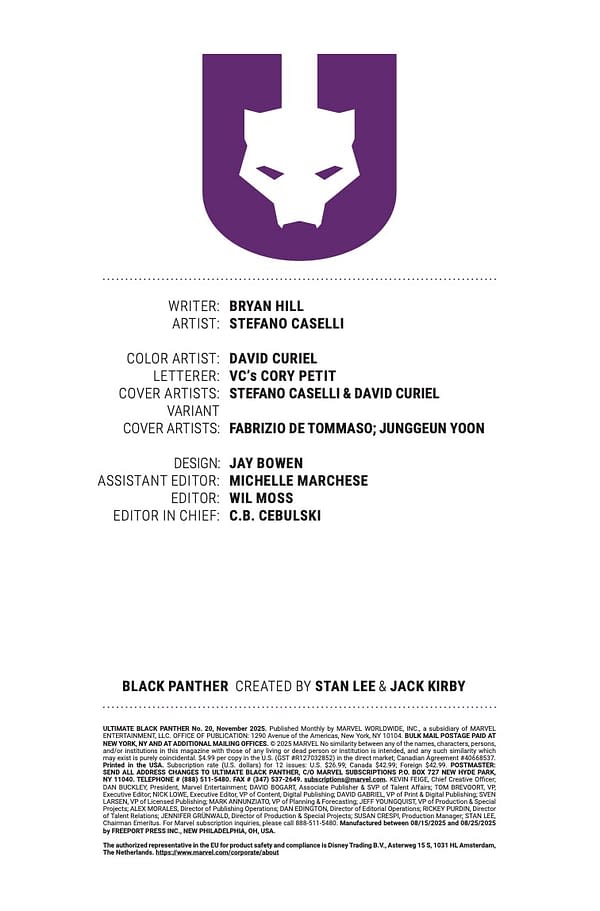 Interior preview page from ULTIMATE BLACK PANTHER #20 STEFANO CASELLI COVER