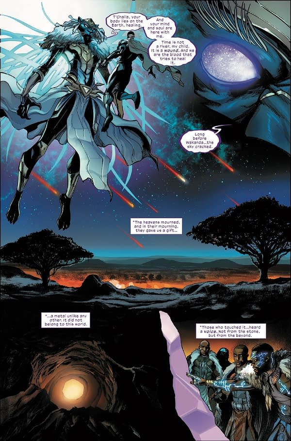 Interior preview page from ULTIMATE BLACK PANTHER #20 STEFANO CASELLI COVER