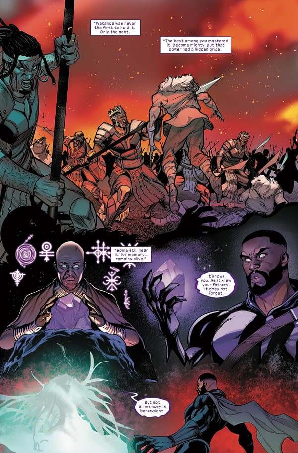 Interior preview page from ULTIMATE BLACK PANTHER #20 STEFANO CASELLI COVER