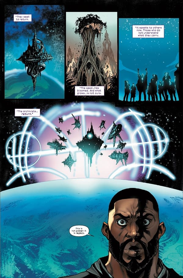 Interior preview page from ULTIMATE BLACK PANTHER #20 STEFANO CASELLI COVER