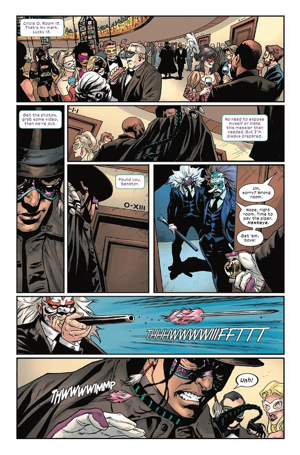 Interior preview page from ULTIMATE HAWKEYE #1 R.B. SILVA COVER