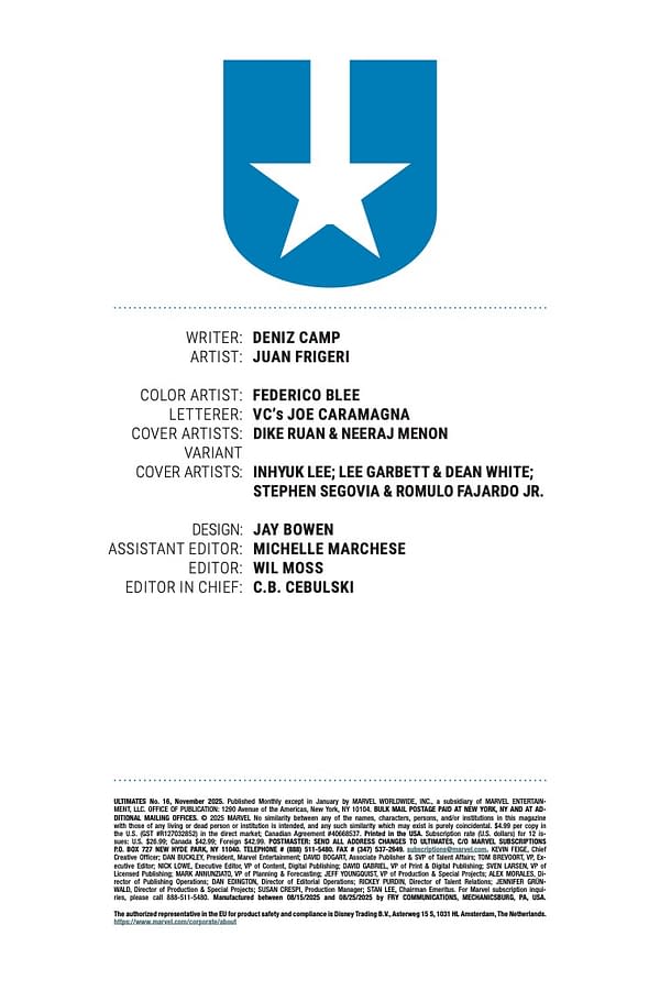 Interior preview page from ULTIMATES #16 DIKE RUAN COVER