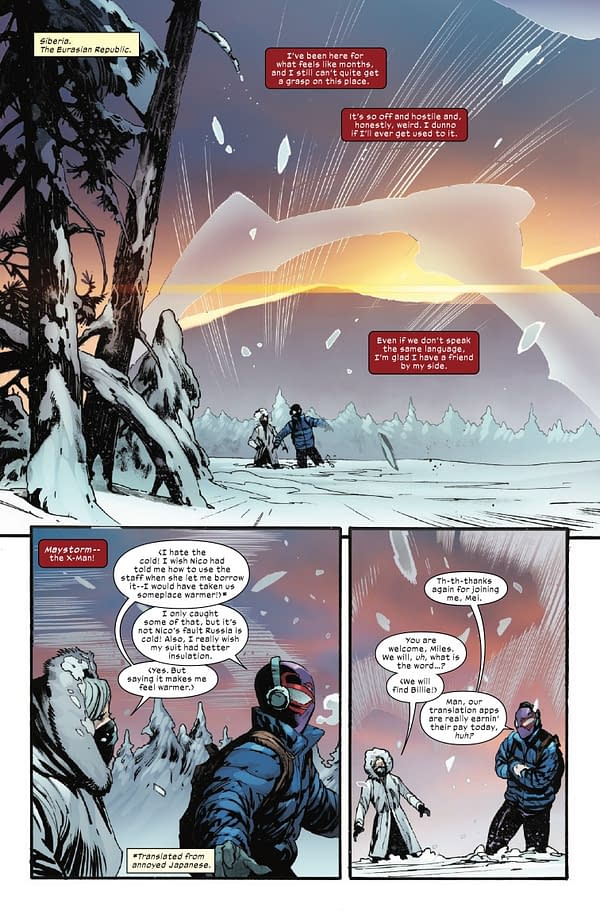 Interior preview page from ULTIMATE SPIDER-MAN: INCURSION #4 SARA PICHELLI COVER